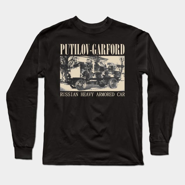 PUTILOV-GARFORD | WW1 Tank Long Sleeve T-Shirt by Distant War